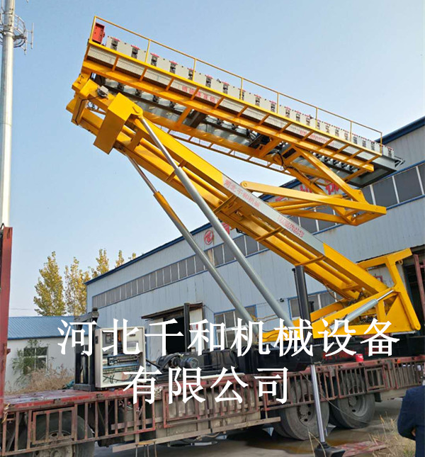 內蒙古客戶來廠考察訂購18.5米高空壓瓦機設備一套